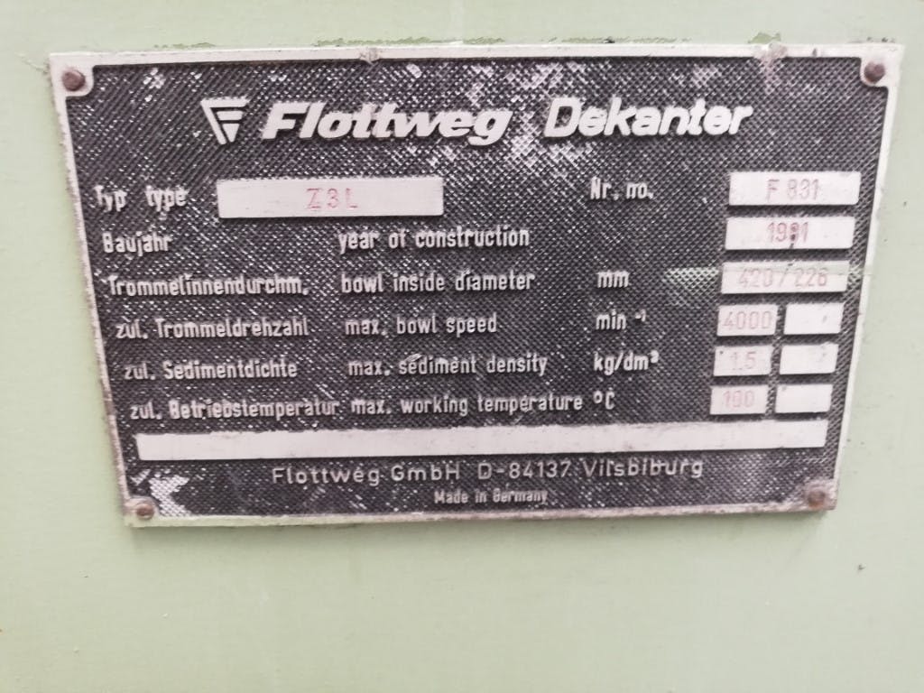 Flottweg Z3L (Z42-3/451) - Decanter - image 7