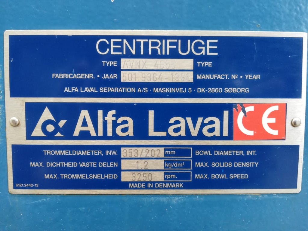 Alfa Laval AVNX4055 - Decanter - image 12